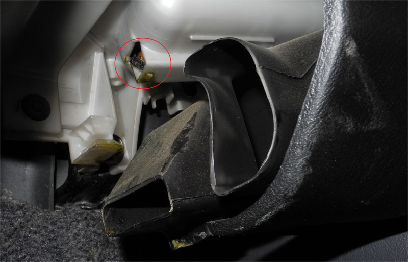 that is where the leak come from