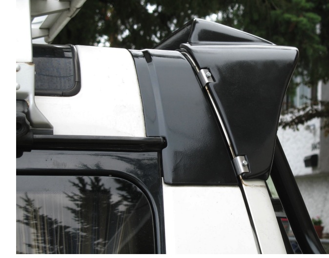 Closer detail on the paint scheme near the spoiler.