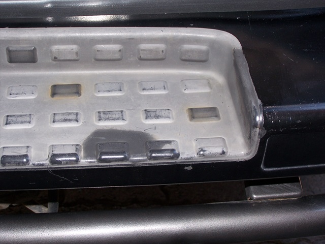Sample test on step and bumper.