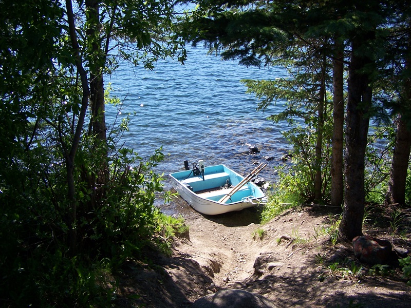 Boat access and typical shore