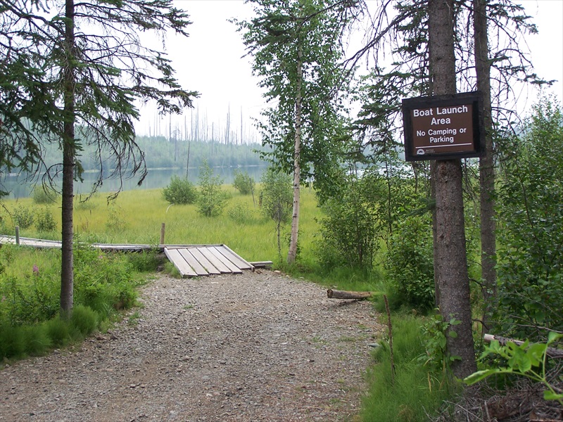 New Gorman wooden lake access