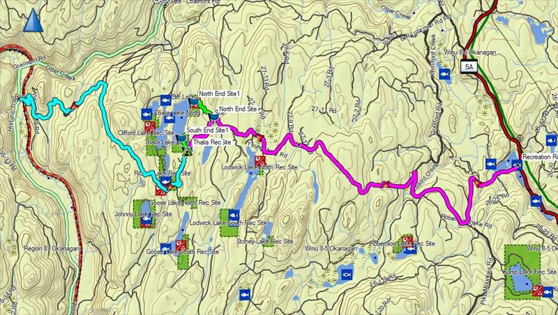 Overall Route to Thalia from East or West