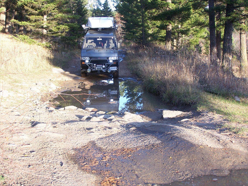 Rock infested puddle