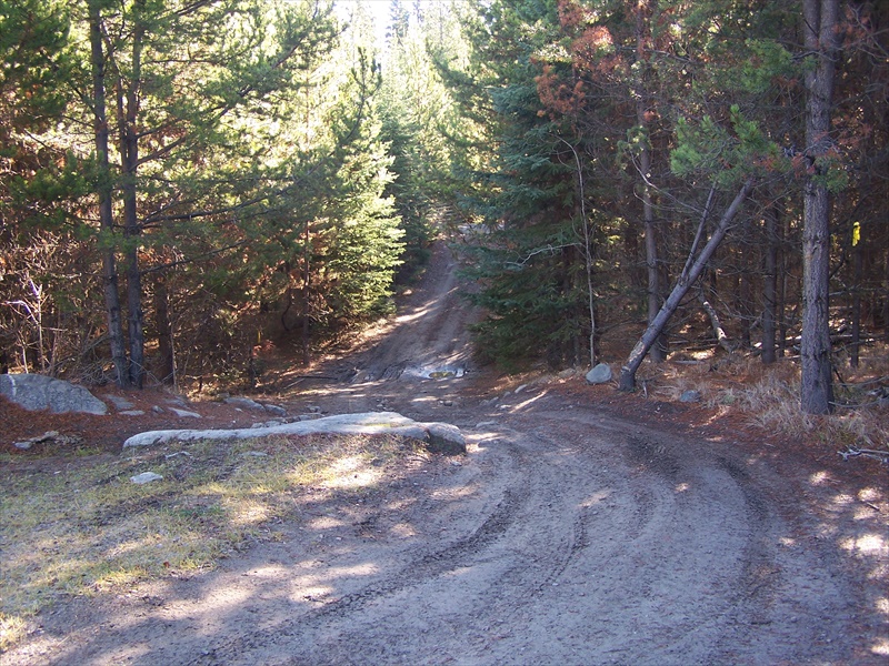 Turn from main road on to trail