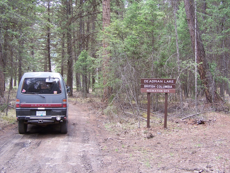 Rec Site Sign @ Road