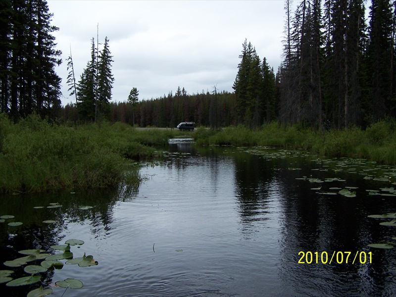 Channel to larger east lake