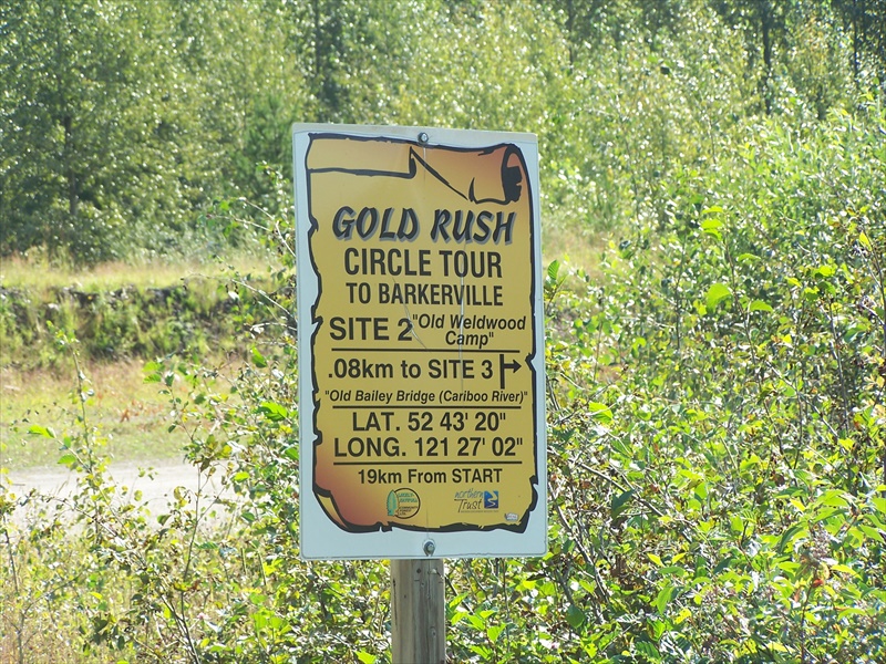 Gold Rush Trail typical sign
