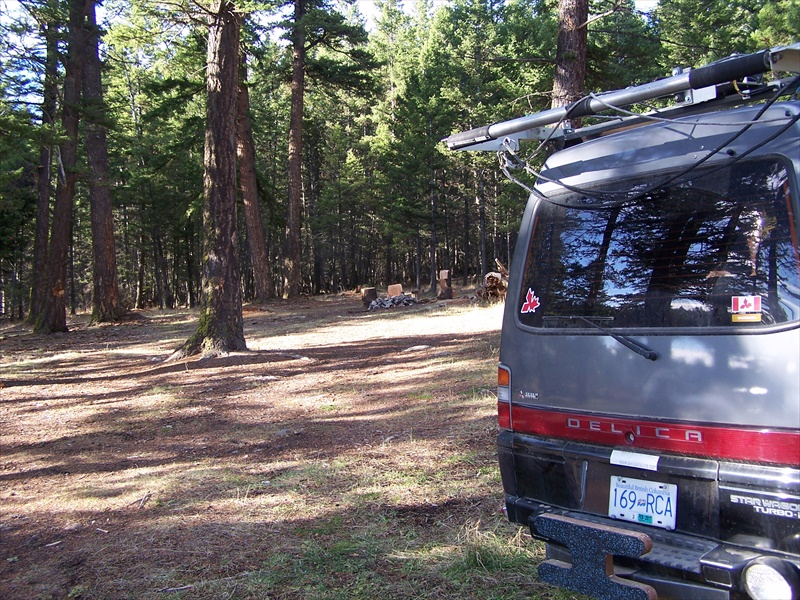 One of the rough camping areas