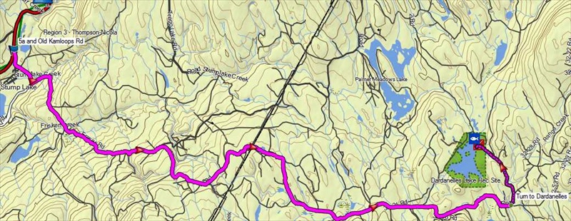 Route to the Rec Site