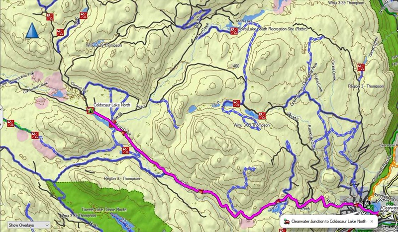 Route and other Rec Sites in the area