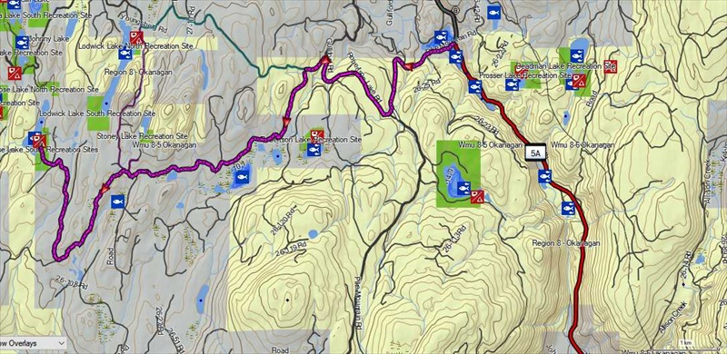 Rout e to 1 km scale.