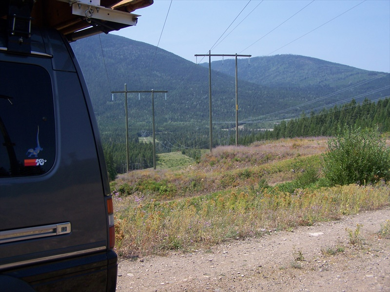 Road in from the West and out to the East