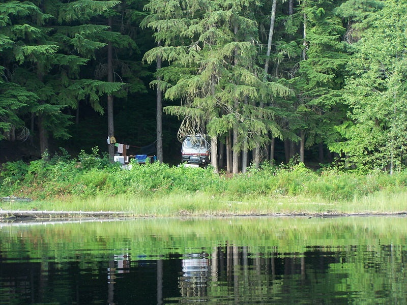 Campsite form the Lake