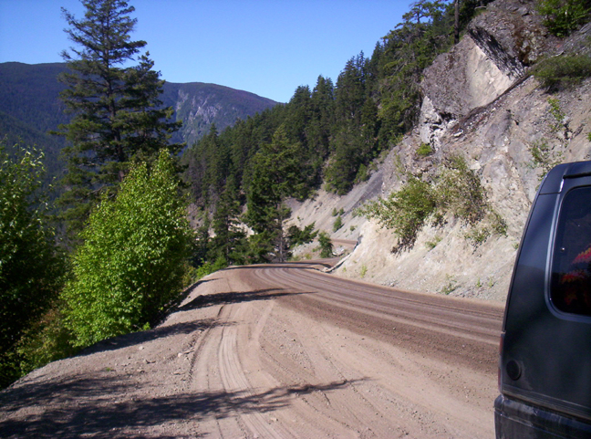The hill (Powell River to Anahim lake on a single diesel and WVO fill).