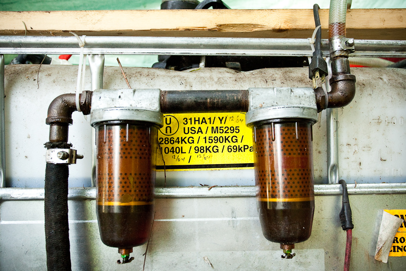 Filters for WVO. Either both 10 micron or one 10 and one 5.