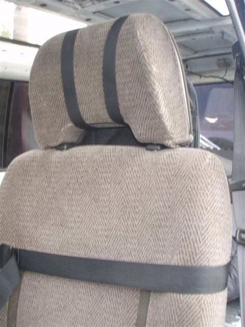 webbing to be integrated  into he seat whe re-covered