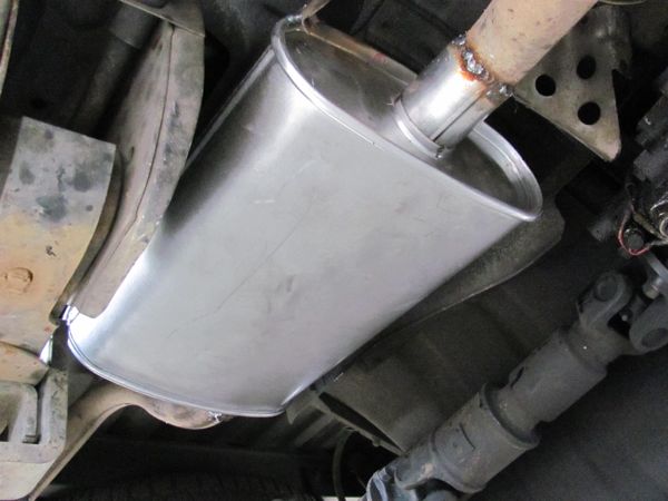 The shiny new muffler