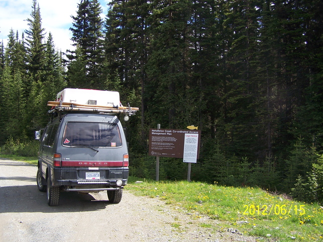 Leaving Hwy 24 on the Taweel Lake Road