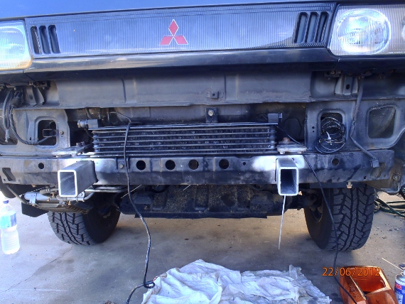 EXTENDED the chassis rails with 5mm  rhs steel