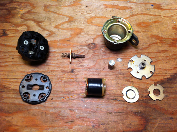 The bits of the Glow Plug Relay, disassembled.
