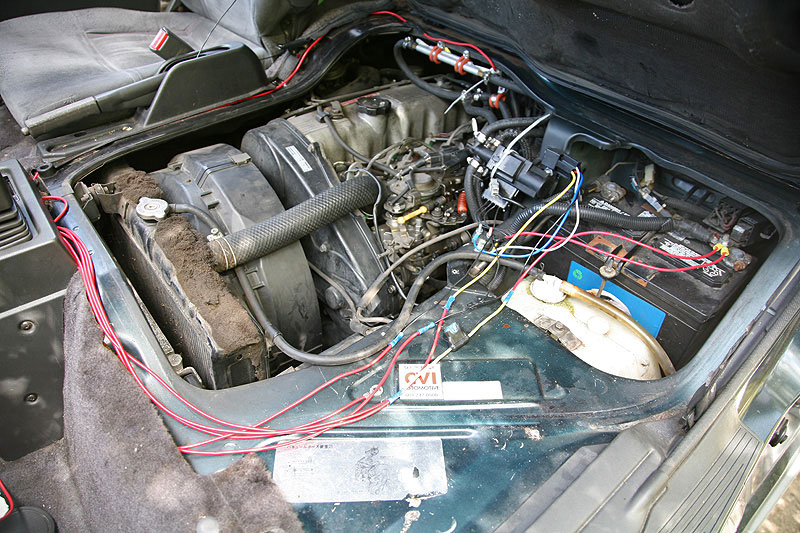 The engine complartment
