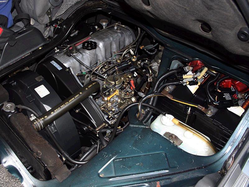 Engine bay wide shot.