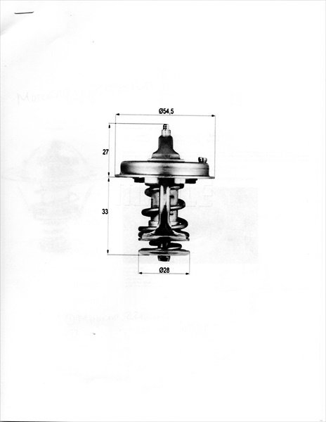 Dimensions for 4D56 thermostat