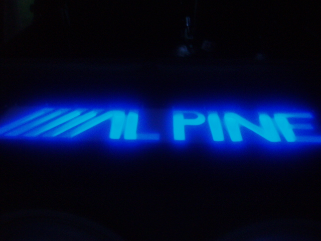 this is the cutout of my subwoofer box with neon inside.