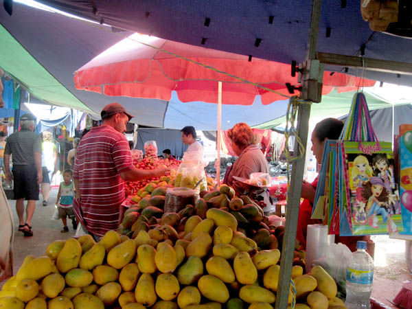Traveling market &quot;tiengas&quot; in Melaque.