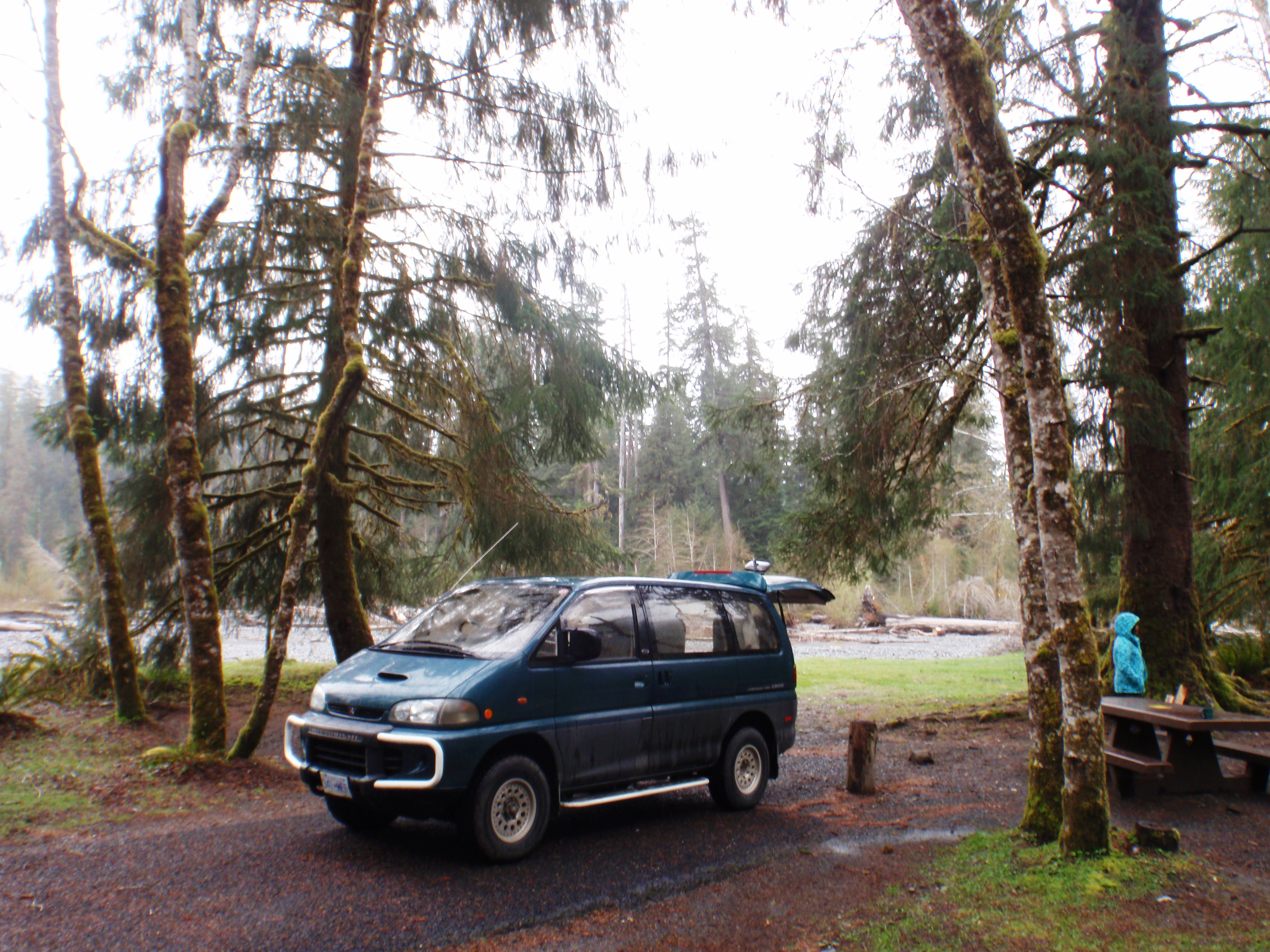 Camping at olympic national park with Dee Dee
