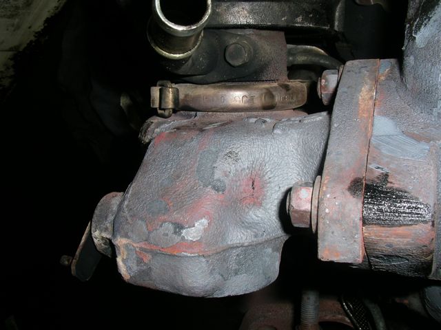 discoloration and heating of exhaust housing of turbo