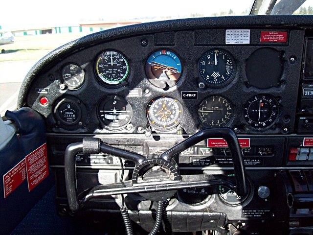 Instrument panel with lots of gauges