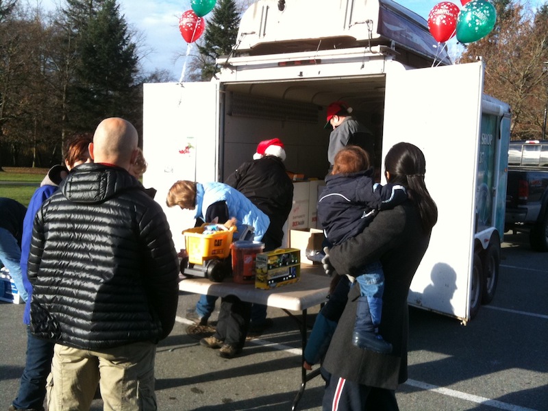 The toy donation bin